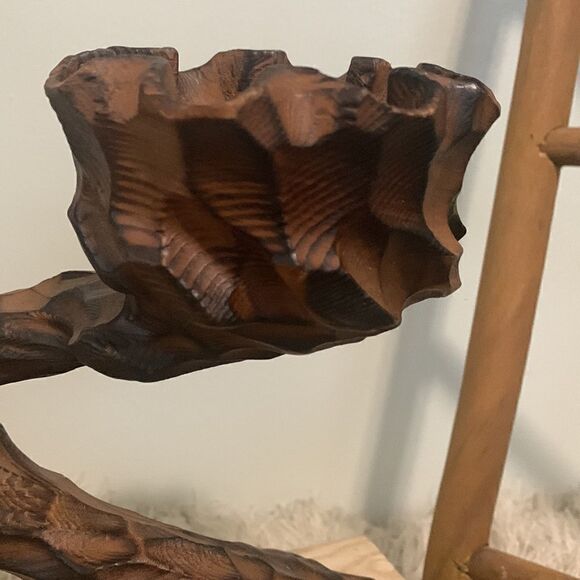 Vintage Wooden Brutalist Style Candle Holders Set Of Three Retro - Picture 14 of 16